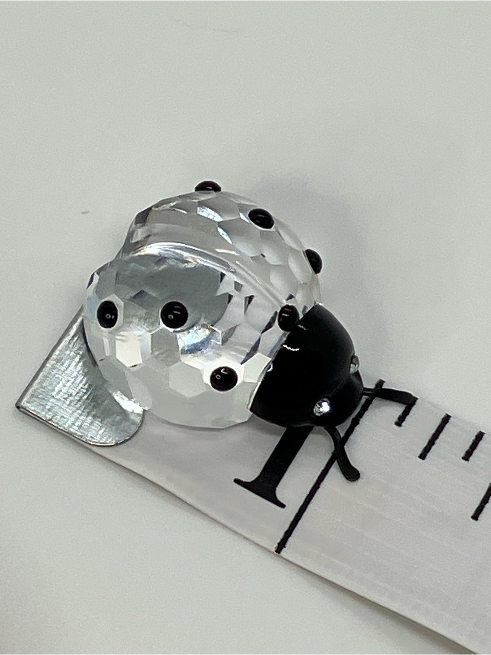 Swarovski Crystal LadyBug Lady Bug Mini 190858 Clear Crystal Black Head & Spots - Picture 9 of 10